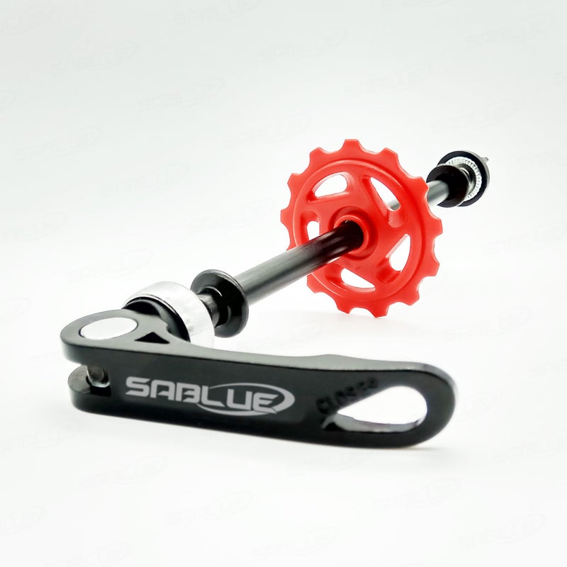 SABLUE FLOAT ON AXLE Bike Chain Keeper Holder Dummy Sleeping Hub Tool Bicycle Cleaning Transporting (BLACK) - Image 1